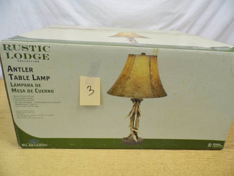 New Antler Table Lamp