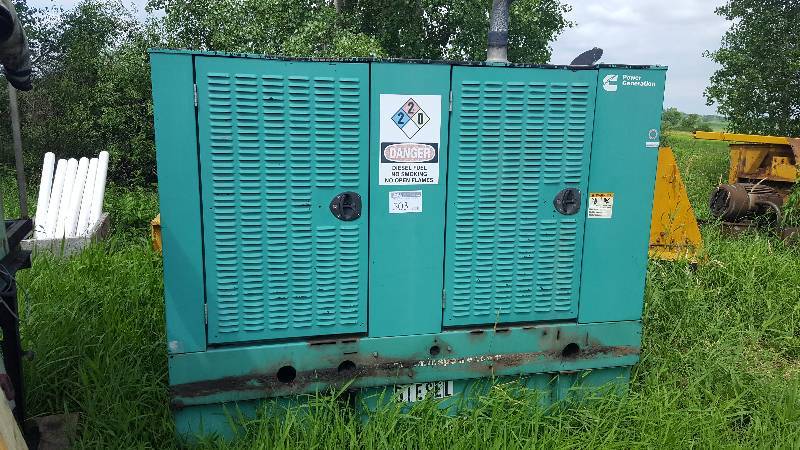 lot 503 image: Cummins Diesel Power Generator w Cabinet