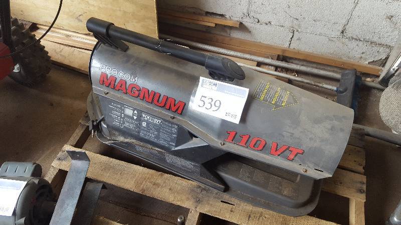 lot 539 image: ProCom Magnum 110 K BTU Portable Torpedo Space Heater