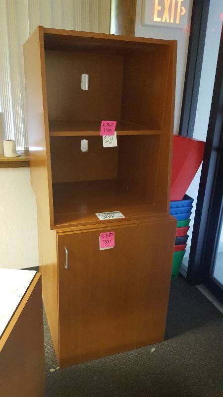 3-Piece Office Bookshelf Cabinet Combination