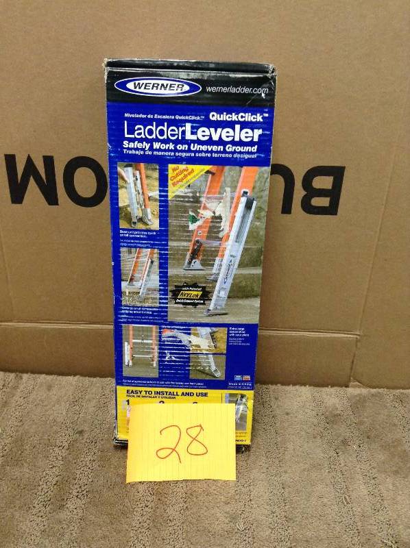 WERNER PK70-1 LEVELLOK LADDER LEG LEVELER WITH BASE UNITS