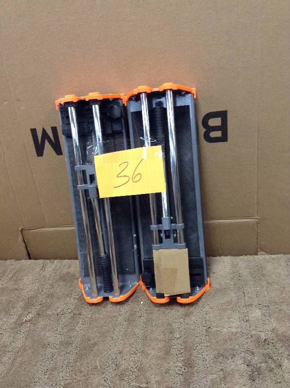 Set of 2 HDX 14 in. Rip Ceramic Tile Cutter  in working conditions