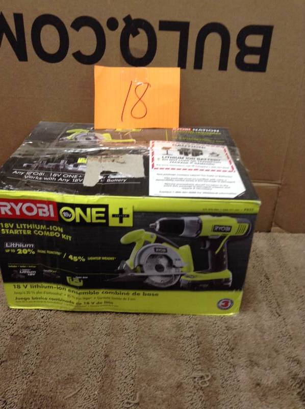 Ryobi Tool Sets 18-Volt ONE Lithium-Ion Starter Combo  in like New working conditions