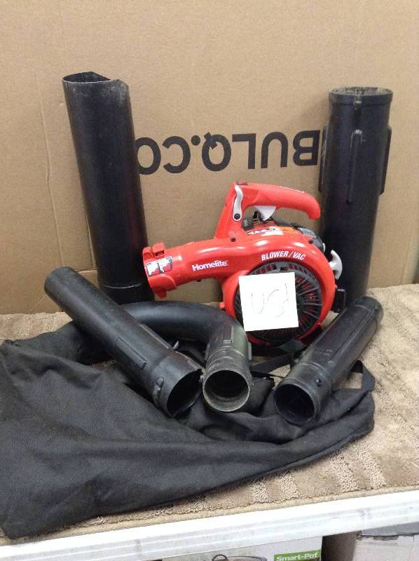 Homelite 150 MPH 400 CFM 26cc Gas Handheld Blower Vacuum in working conditions