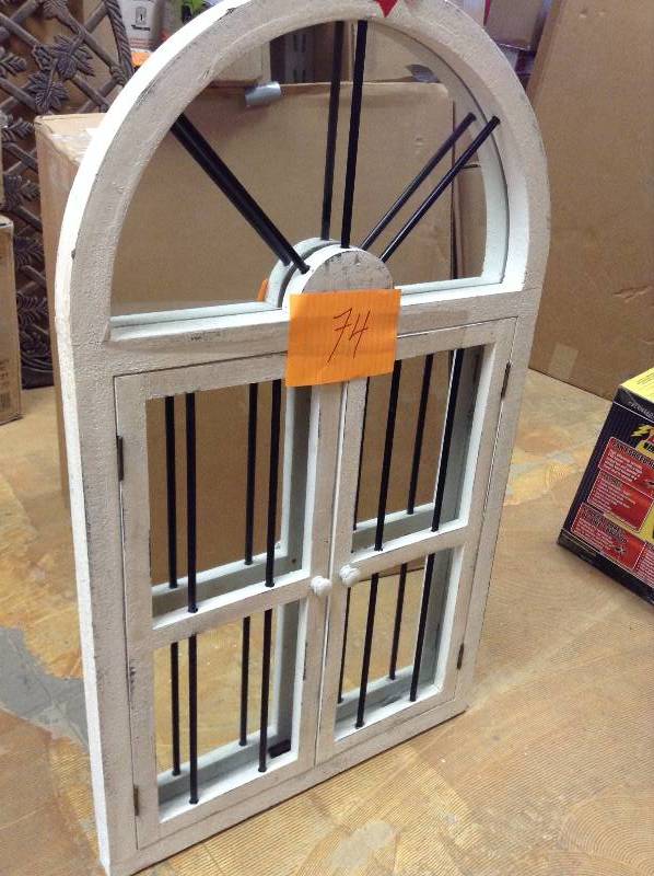 Aspire Home Accents 74397 42-in Arched Window Wall Mirror