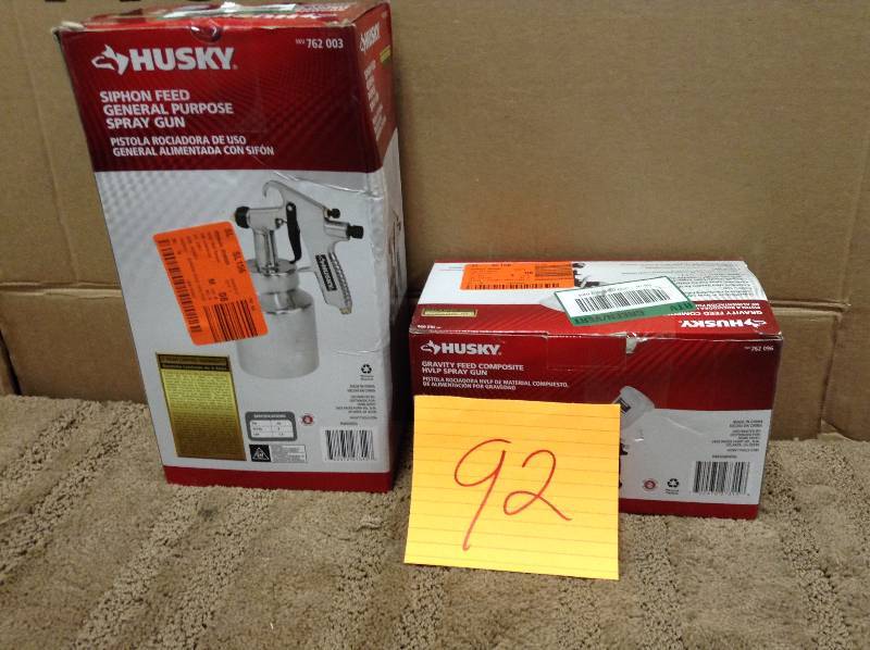 Set of 2 husky spray Gun Used
