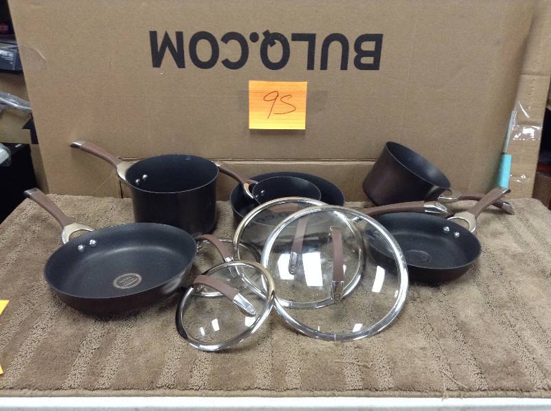 Circulon Symmetry Hard Anodized Nonstick 10-Piece Cookware Set