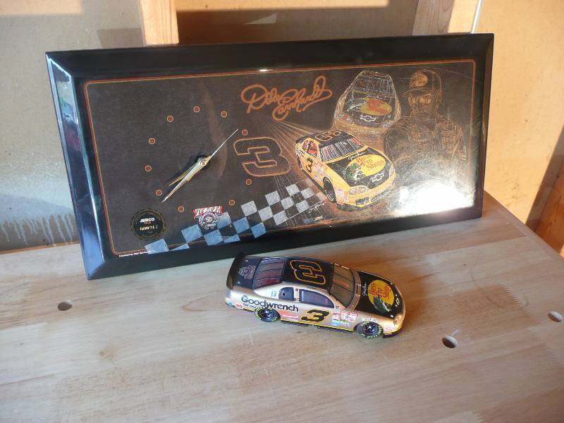 lot 23 image: Rare - 50th Anniversary Dale Earnhardt Sr - Clock & Car - Very Cool - See Pictures