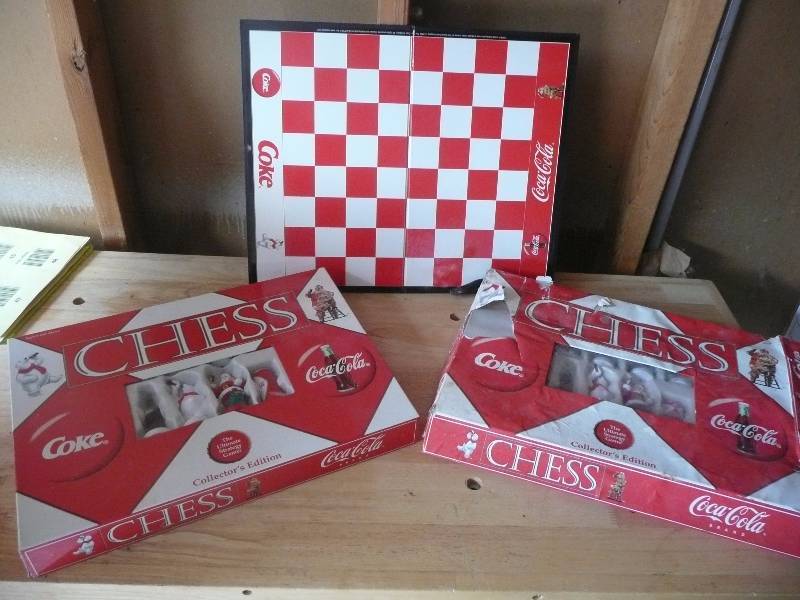 lot 41 image: 2 Coca Cola Collectors Edition Chess Sets - See Pictures