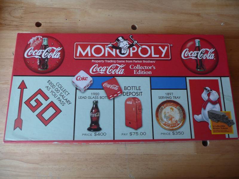 lot 56 image: Coca Cola Monopoly Collectors Edition - See Pictures