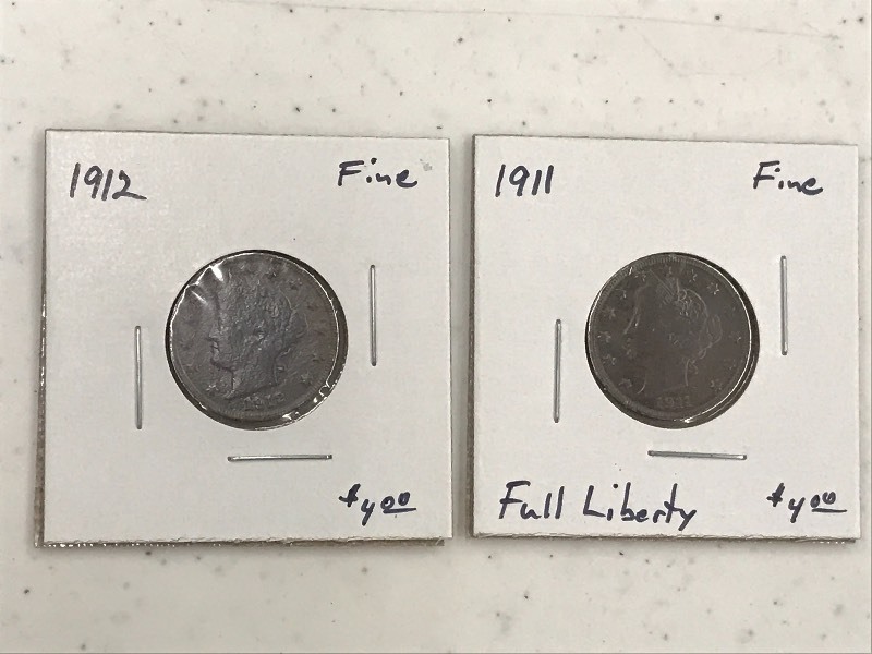 1911 (Full Liberty) & 1912 - Qty. 2...