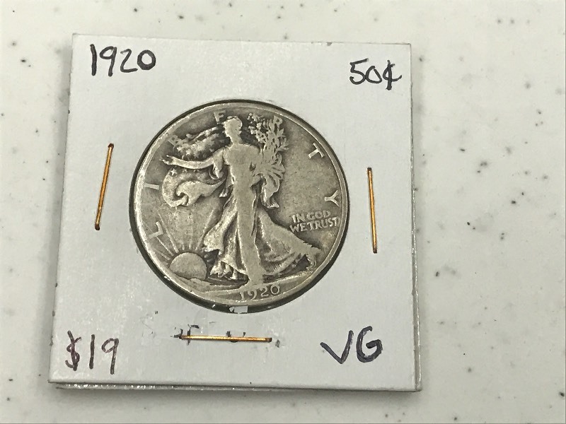 1920 P - Walking Liberty Silver Hal...
