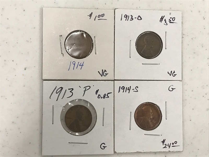 1913 P & 1913 D & 1914 & 1914 S -  ...