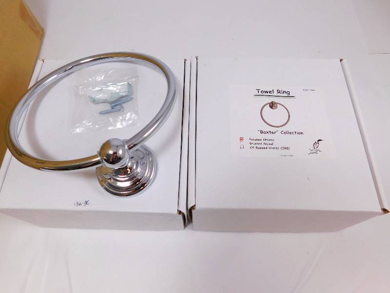 20 Baxter  Polished Chrome Towel Rings