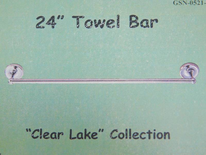 Lot Of 11 Clear Lake Collection Brushed Nickel 24 Towel Bar