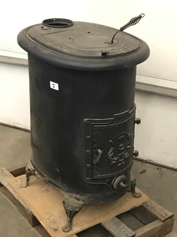 lot 5 image: E.C. Simmons S-328 Wood Stove, In U...
