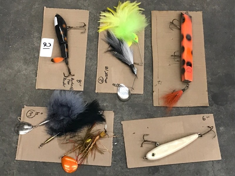 lot 21 image: Lot Of Assorted Muskie Fishing Lure...