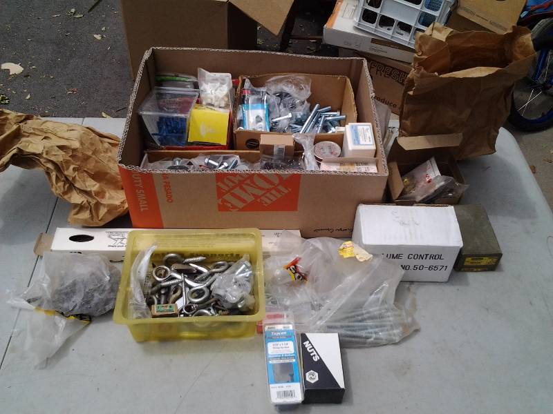 lot 66 image: Large Assortment Of Hardware Screws, Nuts, Bolts