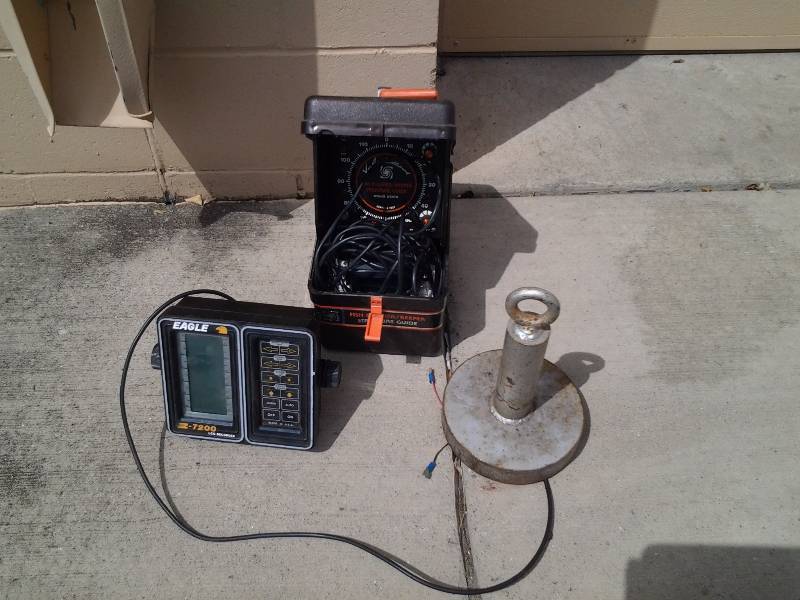 lot 129 image: Fish Flasher, Eagle Depth Finder, Anchor