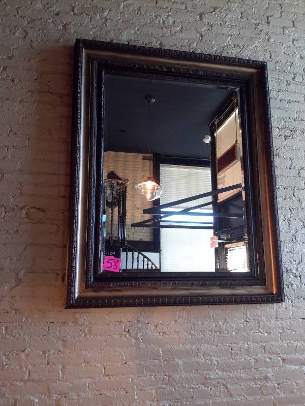 lot 58 image: Beveled edge mirror..