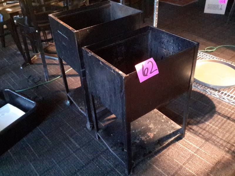 lot 62 image: 2, open top file cabinets..