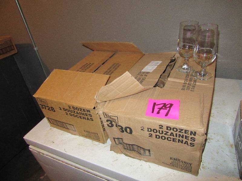 lot 179 image: 35, Embassy Beer Glasses. 14 oz