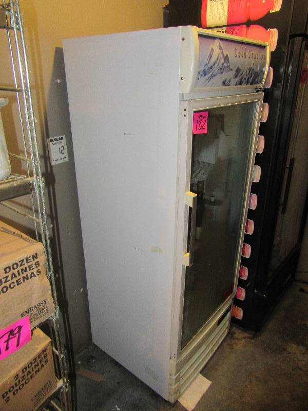 lot 182 image: Blue Air refrigerator with glass front..