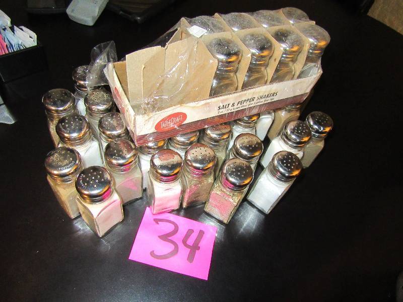 lot 34 image: 45 salt and pepper shakers