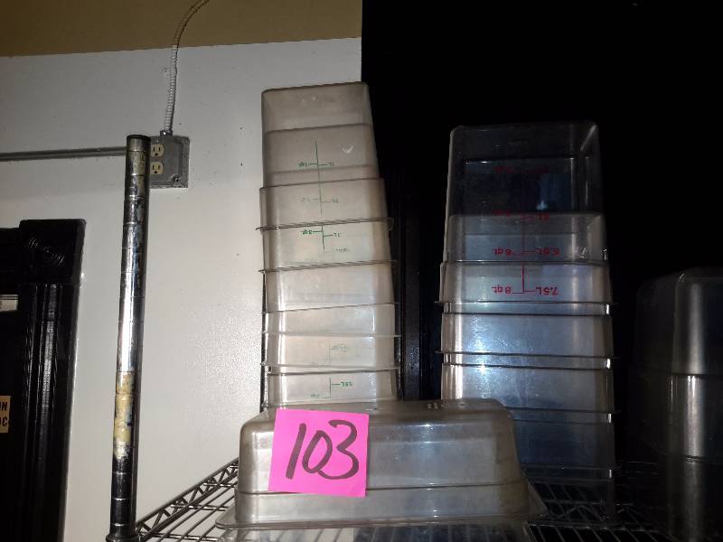 lot 103 image: Misc. Plastic buckets