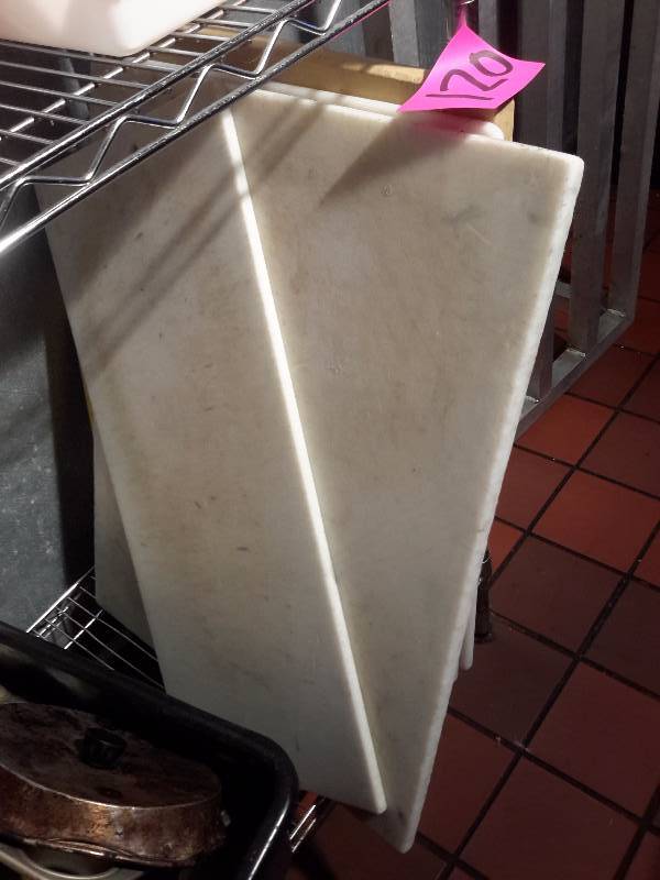 lot 120 image: Lot of Cutting boards.. Most are 30 in wide