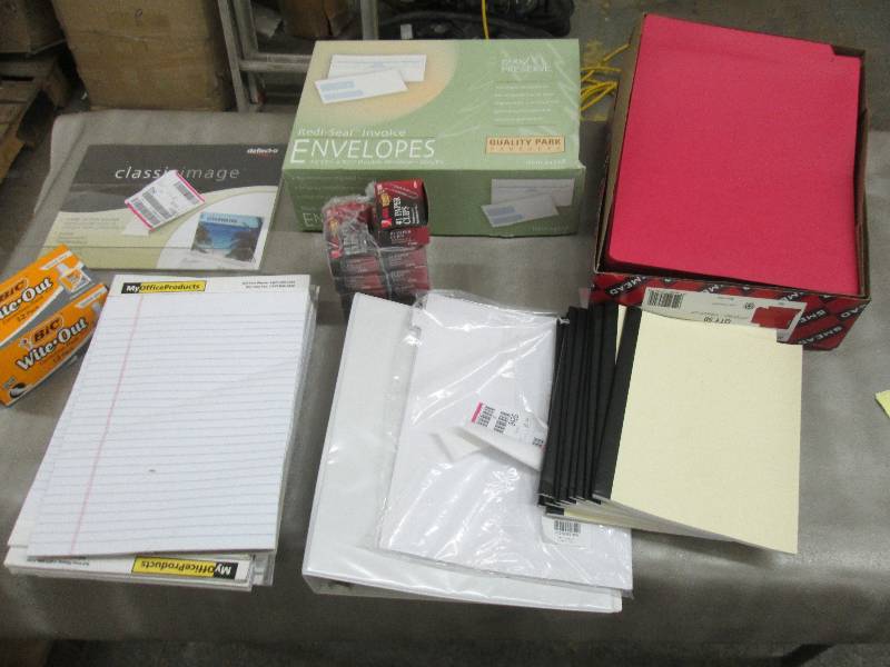 12 pk White Out, 500 pk Invoice Env...