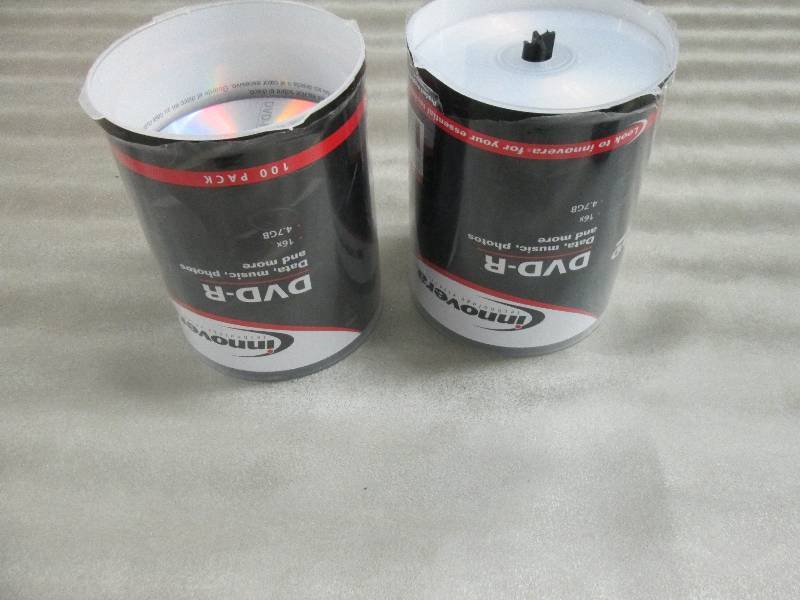 2- Large Pks of 4.7 GB DVD-Rs, bro...