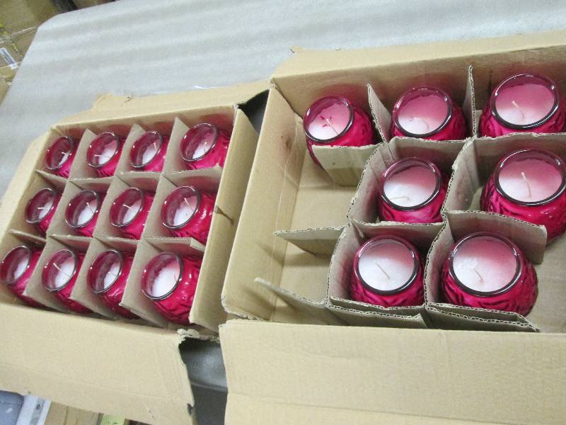 Lot of 19 Ruby Victorian Candles...