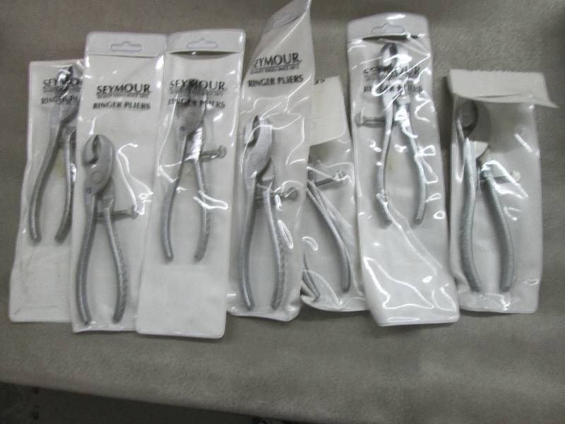 Lot of 7 Seymour Ringer Pliers Reta...