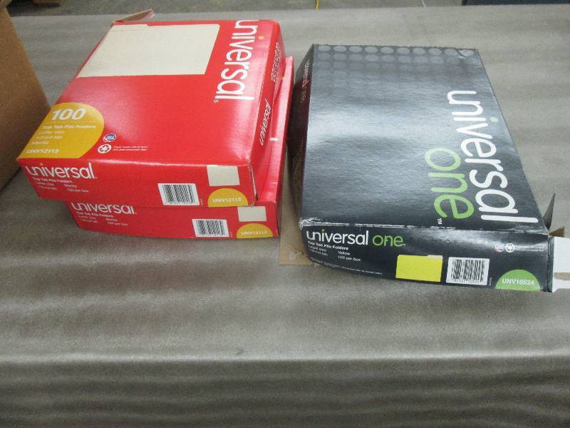 2 Boxes Top Tab Folders, 1 Box Yell...