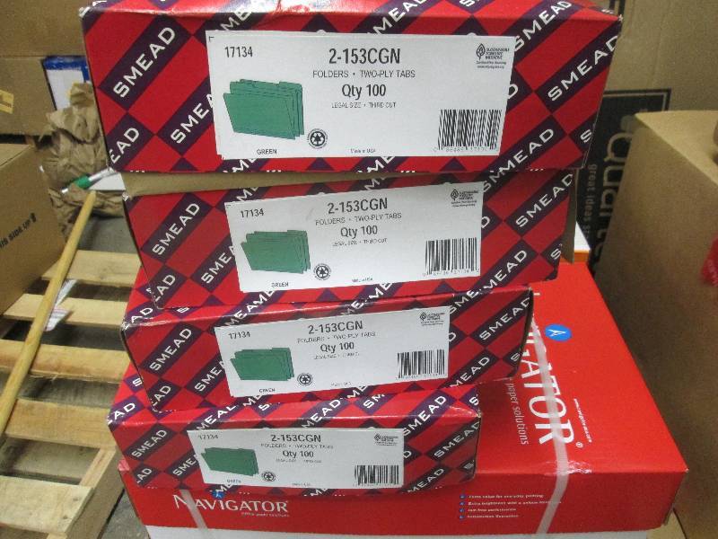 Lot of 4 Boxes Legal Size Green Thi...
