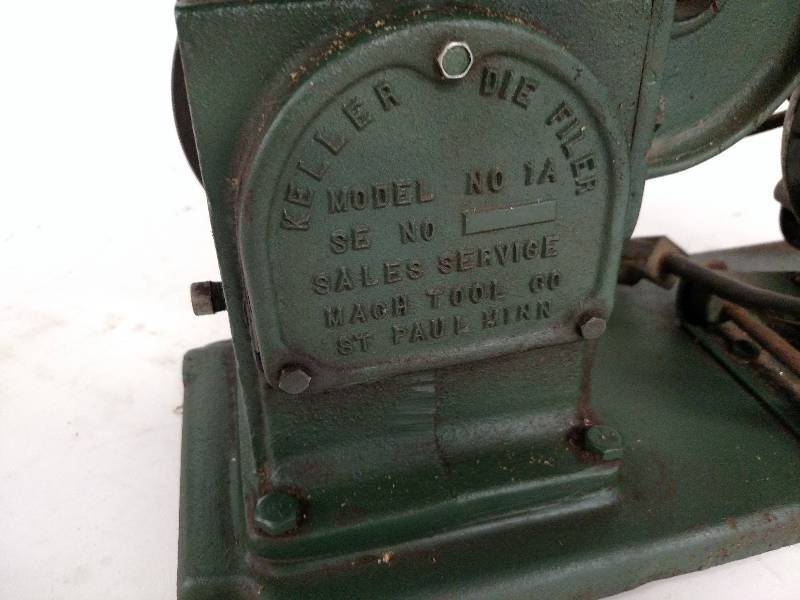 lot 8 image: Keller Die Filer, Model 1A, Works...