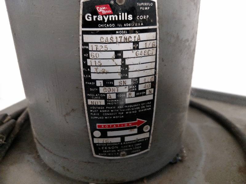 lot 9 image: Graymill Superflo Coolant Tank & Pu...