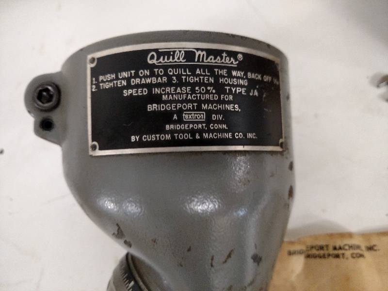 lot 14 image: Bridgeport Quillmaster Attachment...