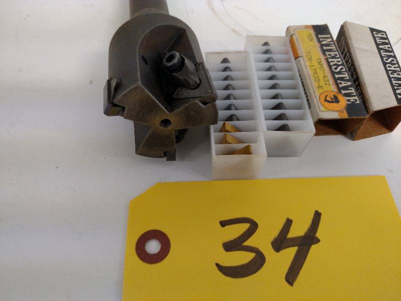 lot 34 image: 2 Face Mill with Inserts...