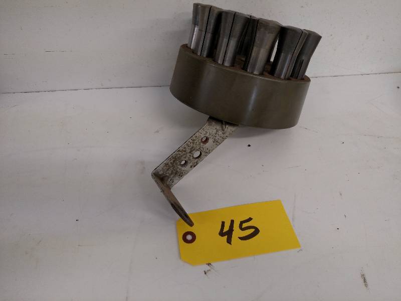 lot 45 image: R8 Collet Set with Spinner Rack...
