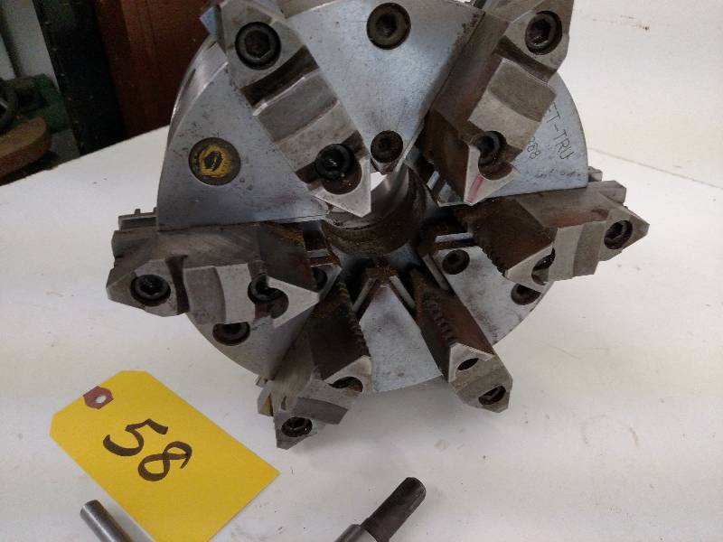 lot 58 image: Bison Set-Tru 8 6-Jaw Chuck #3368 ...
