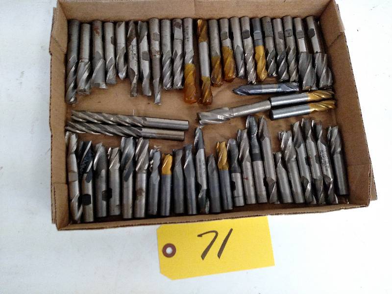 lot 71 image: Asstd End Mills, 12...
