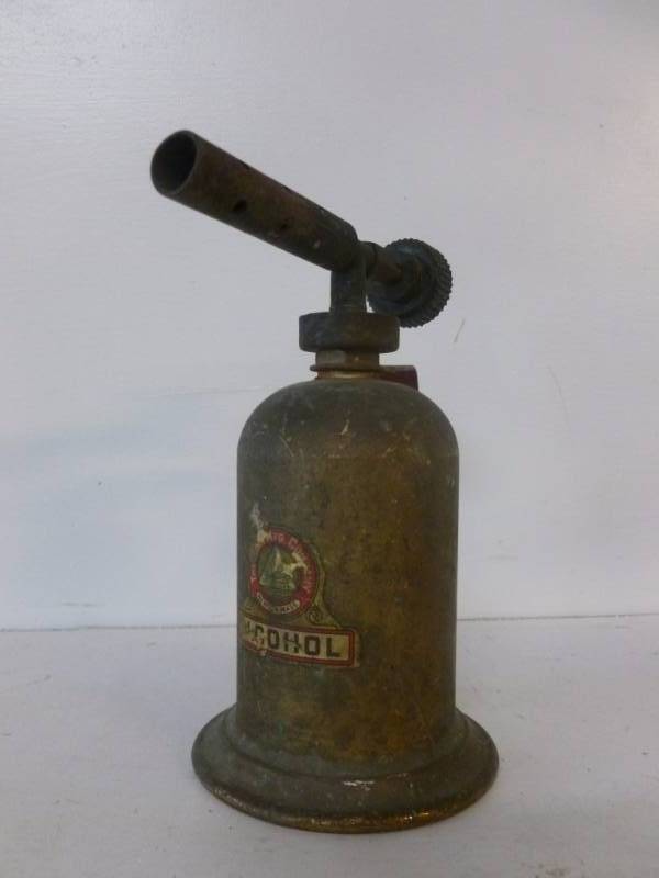 lot 55 image: Vintage Brass Torch