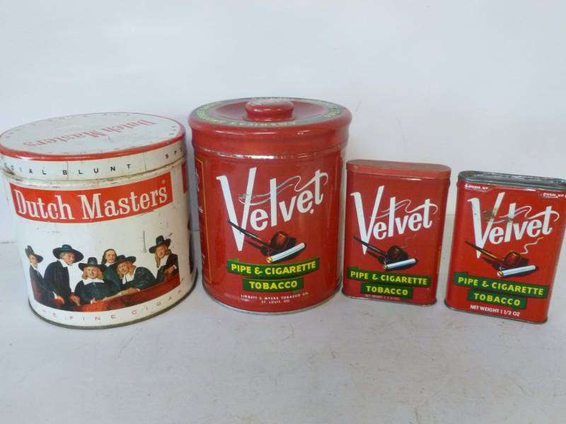 lot 74 image: Vintage Tobacco Cans