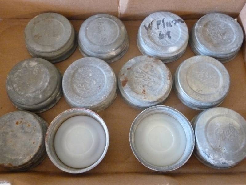 lot 85 image: Vintage Zinc Lids