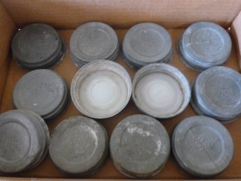 lot 86 image: Vintage Zinc Lids