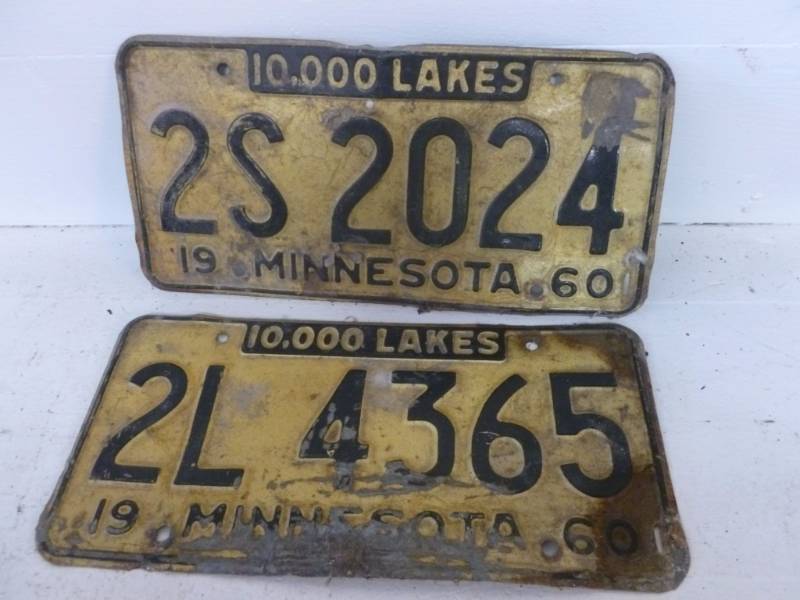 lot 174 image: Vintage License Plate