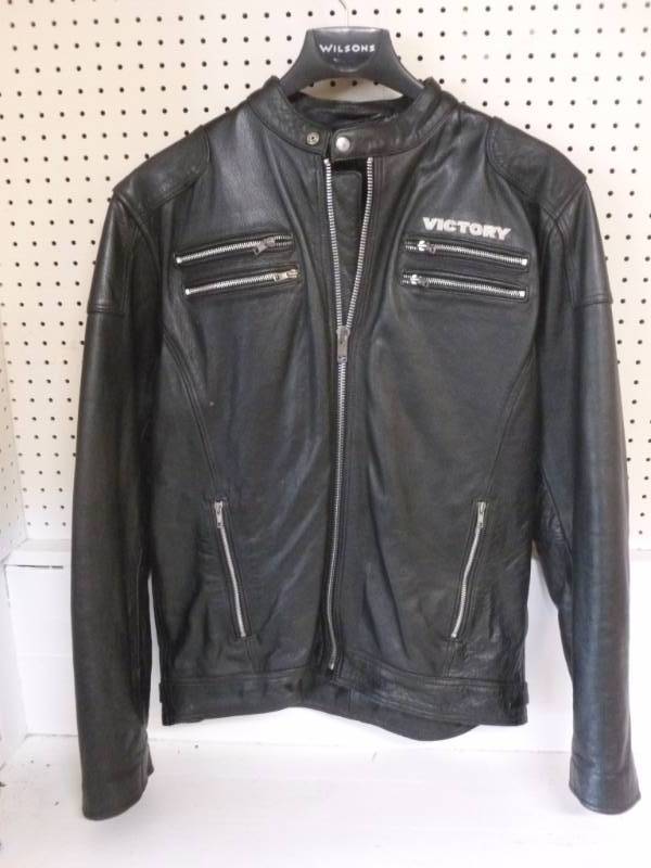 lot 277 image: Victory Leather Biker Jacket