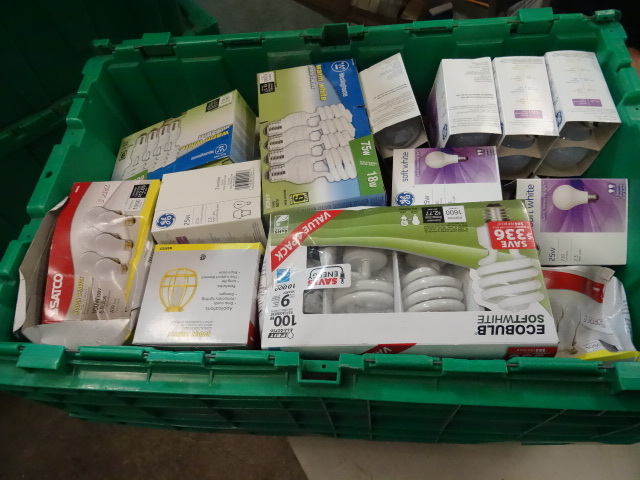 NEW ENTIRE BIN Light Bulbs both CFL...